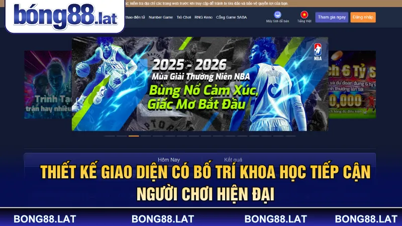 Thiết kế giao diện có bố trí khoa học tiếp cận người chơi hiện đại